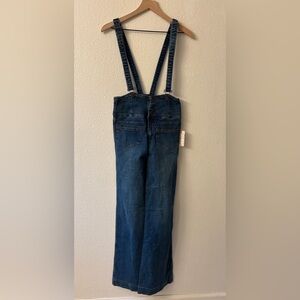 Free People Penrose Flare overalls brightest blue size 27
